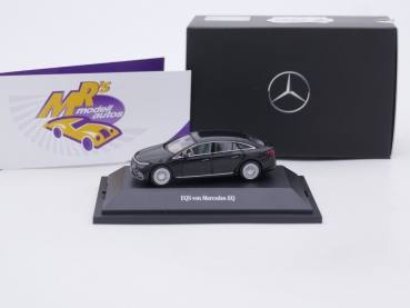 Preview: Herpa B66960570 # Mercedes Benz EQ EQS Limousine Baujahr 2022 " unischwarz " 1:87