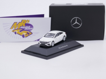 Herpa B66960569 # Mercedes Benz EQ EQS Limousine Baujahr 2022 " dimantweiß " 1:87