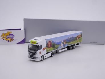 Herpa 950848 # Scania CS20 HD Koffersattelzug " Delipet AG Lady Sina (CH) " 1:87