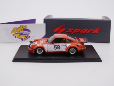 Preview: Spark S9793 # Porsche 911 RSR 3.0 Nr.58 24h. Le Mans 1974 " Haldi - Fernandez - Seguin " 1:43