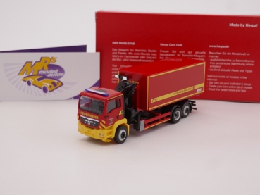 Herpa 096775 # MAN TGS M Wechsellader-LKW mit Kran " Feuerwehr Karlsfeld “ 1:87