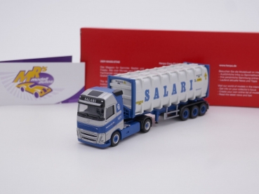 Herpa 314718 # Volvo FH Gl. 30ft Container Sattelzug " WG. Salari B.V. " 1:87