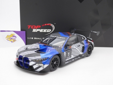 Top Speed TS0370 # BMW M4 GT3 Test Car Version 1 " BMW Motorsport Design " 1:18