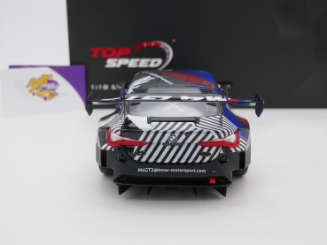 Top Speed TS0370 # BMW M4 GT3 Test Car Version 1 " BMW Motorsport Design " 1:18