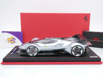 Preview: MR Collection FE039A # Ferrari Vision Gran Turismo #75 Sportwagen Launch Version Monaco 2022 " silbermetallic "1:18
