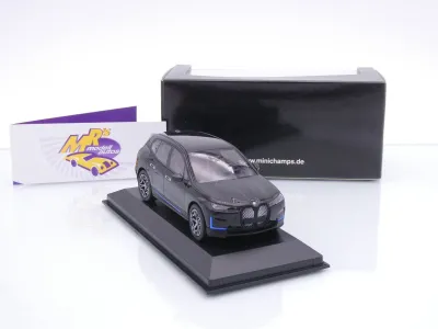 Preview: Minichamps 410024301 # BMW iX M70 I20 xDrive Baujahr 2022 " schwarzmetallic " 1:43