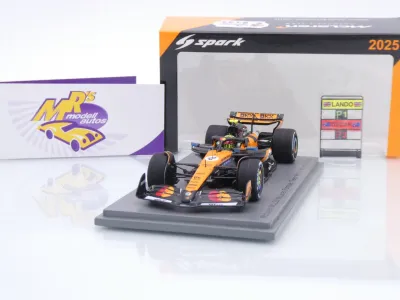 Spark S9622 # McLaren MCL39 F1 #4 Winner Monaco GP 2025 " Lando Norris " 1:43