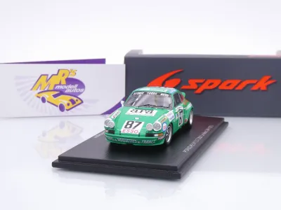 Spark S9812 # Porsche 911 Carrera RS #87 20th 24h Le Mans 1975 " Porsche Ecuire Tours Auto " 1:43