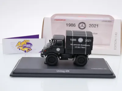 Preview: Schuco 03143 # Mercedes Benz Unimog 406 " MBMC Modell 2021 " 1:43 Lim. Ed. 100 pcs.