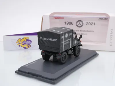 Preview: Schuco 03143 # Mercedes Benz Unimog 406 " MBMC Modell 2021 " 1:43 Lim. Ed. 100 pcs.