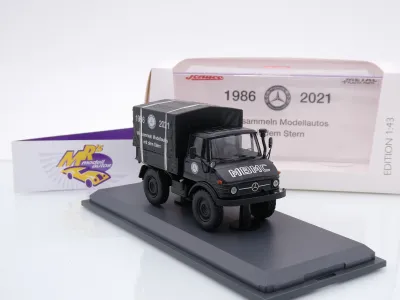 Preview: Schuco 03143 # Mercedes Benz Unimog 406 " MBMC Modell 2021 " 1:43 Lim. Ed. 100 pcs.