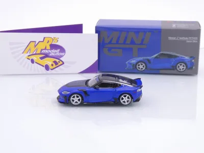 Preview: TSM MINI GT MGT01167-L # Nissan Z Fairlady Veilside 2024 LHD " dunkelblau-schwarz ( Seiran Blue ) " 1:64