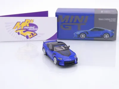Preview: TSM MINI GT MGT01167-L # Nissan Z Fairlady Veilside 2024 LHD " dunkelblau-schwarz ( Seiran Blue ) " 1:64
