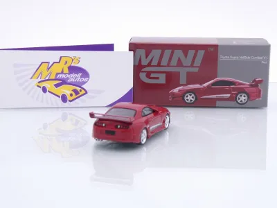 Preview: TSM MINI GT MGT01094-L # Toyota Supra MK4 A80 Veilside Combat 1994 " dunkelrot ( Combat Red ) " 1:64