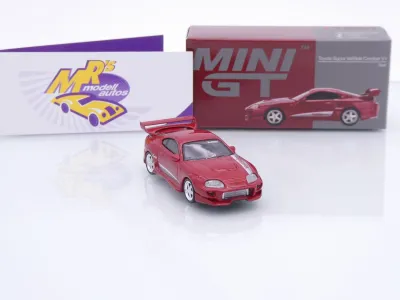 Preview: TSM MINI GT MGT01094-L # Toyota Supra MK4 A80 Veilside Combat 1994 " dunkelrot ( Combat Red ) " 1:64