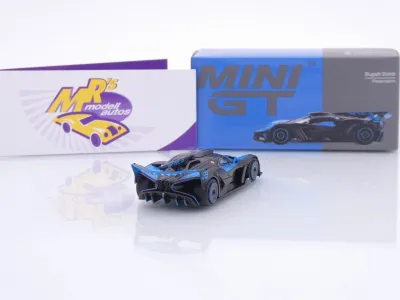Preview: TSM MINI GT MGT01063-L # Bugatti Bolide Präsentation 2024 " Bugattiblau-schwarz ( Black / Blue ) " 1:64