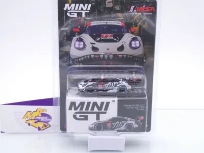 TSM MINI GT MGT01143-BL # Porsche 911 GT3 2025 " AO Racing Skeleton REXY " 1:64
