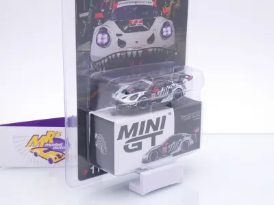 Preview: TSM MINI GT MGT01143-BL # Porsche 911 GT3 2025 " AO Racing Skeleton REXY " 1:64