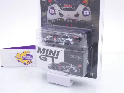 Preview: TSM MINI GT MGT01143-BL # Porsche 911 GT3 2025 " AO Racing Skeleton REXY " 1:64