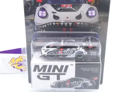 Preview: TSM MINI GT MGT01143-BL # Porsche 911 GT3 2025 " AO Racing Skeleton REXY " 1:64