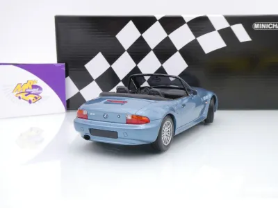 Preview: Minichamps 155024130 # BMW Z3 Roadster Baujahr 1997 " hellblaumetallic " 1:18