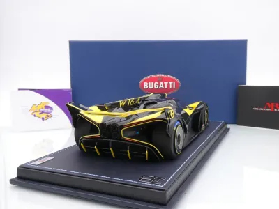 Preview: MR Collection BUG014D # Bugatti Bolide Baujahr 2024 " gelb-schwarz ( Jaune Molsheim ) " 1:18