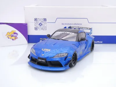 Solido S1815503 # Toyota GR Supra Liberty Walk Bodykit Baujahr 2025 " blaumetallic " 1:18