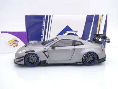 Preview: Solido S1805815 # Nissan Skyline GT-R (R35) Liberty Walk Baujahr 2023 " mattgraumetallic " 1:18