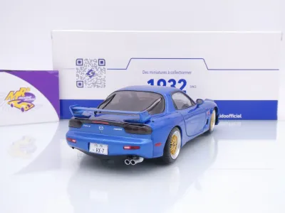 Preview: Solido S1810611 # Mazda RX-7 Type RS (FD3S) Baujahr 1999 " blaumetallic " 1:18