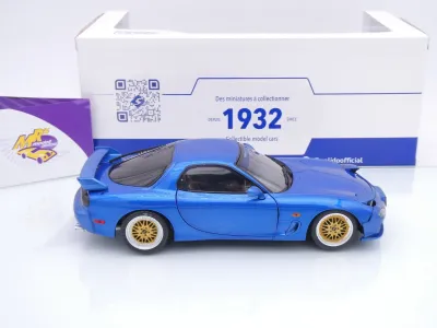 Preview: Solido S1810611 # Mazda RX-7 Type RS (FD3S) Baujahr 1999 " blaumetallic " 1:18