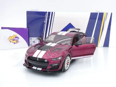 Preview: Solido S1805915 # Ford Shelby Mustang GT500KR Baujahr 2023 " lilametallic-weiß " 1:18