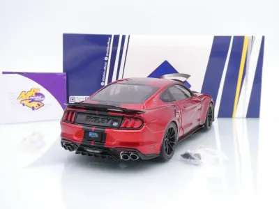 Preview: Solido S1805914 # Ford Shelby Mustang GT500KR Baujahr 2023 " rotmetallic-schwarz " 1:18
