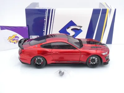 Preview: Solido S1805914 # Ford Shelby Mustang GT500KR Baujahr 2023 " rotmetallic-schwarz " 1:18