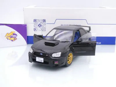 Preview: Solido S1812305 # Subaru Impreza WRX STI Baujahr 2004 " Javaschwarz-metallic " 1:18
