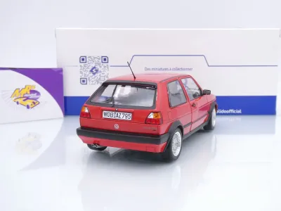 Preview: Solido S1812701 # Volkswagen VW Golf 2 (G60) GTI Baujahr 1989 " Marsrot " 1:18