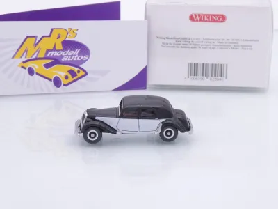 Preview: Wiking 0822 04 # Citroen 15 SIX Traction Baujahr 1938-48 " schwarz-weiß " 1:87