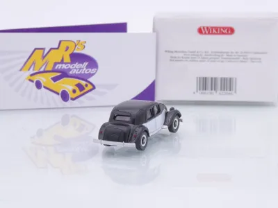 Preview: Wiking 0822 04 # Citroen 15 SIX Traction Baujahr 1938-48 " schwarz-weiß " 1:87
