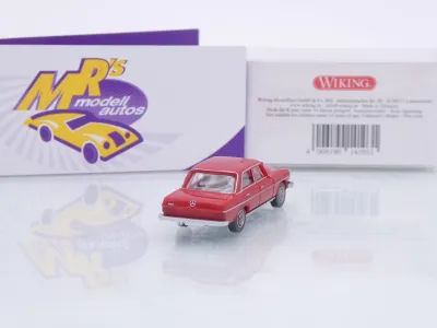 Preview: Wiking 0141 03 # Mercedes-Benz 200/8 Limousine Baujahr 1968-73 " signalrot " 1:87