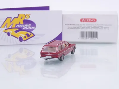 Preview: Wiking 0155 01 # Mercedes-Benz 250 T Kombi W123 Baujahr 1978-84 " braunrot " 1:87