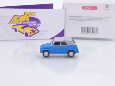 Preview: Wiking 0039 03 # Volkswagen VW 181 Kübelwagen Baujahr 1969-80 " blau-grau " 1:87