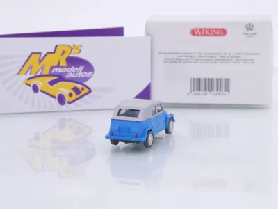 Preview: Wiking 0039 03 # Volkswagen VW 181 Kübelwagen Baujahr 1969-80 " blau-grau " 1:87