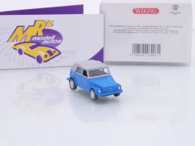Preview: Wiking 0039 03 # Volkswagen VW 181 Kübelwagen Baujahr 1969-80 " blau-grau " 1:87