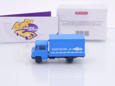 Preview: Wiking 0274 02 # Mercedes-Benz L 608 Lieferwagen Baujahr 1967-74 " Seefische " 1:87