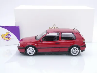 Preview: Norev 188418 # Volkswagen VW Golf 3 III GTI Baujahr 1996 rot " 20 Years " 1:18
