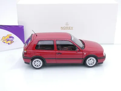 Preview: Norev 188418 # Volkswagen VW Golf 3 III GTI Baujahr 1996 rot " 20 Years " 1:18