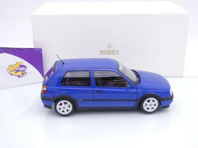 Preview: Norev 188506 # Volkswagen VW Golf 3 III GTI Baujahr 1994 " Concept blau " 1:18