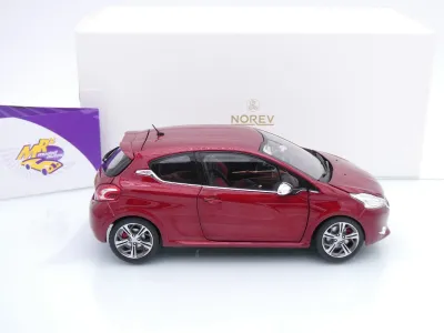 Preview: Norev 184700 # Peugeot 208 GTI Baujahr 2013 " rotmetallic ( Rubis Red ) " 1:18