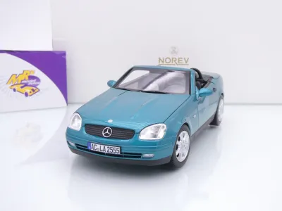 Norev 183021 # Mercedes-Benz SLK Cabrio Baujahr 1996 " Vivianitgrün-metallic " 1:18