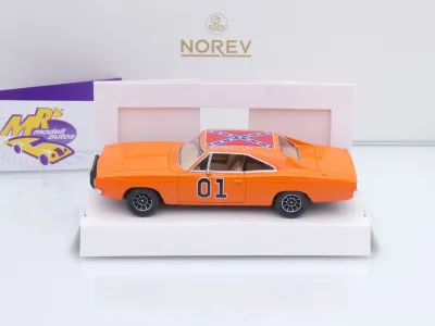 Preview: Norev 950008 # Dodge Charger Baujahr 1969 " Dukes of Hazard - General Lee " 1:43