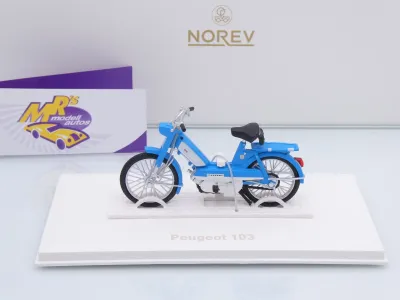 Preview: Norev 182049 # Peugeot 103 Moped / Motorrad Baujahr 1972 " blau " 1:18